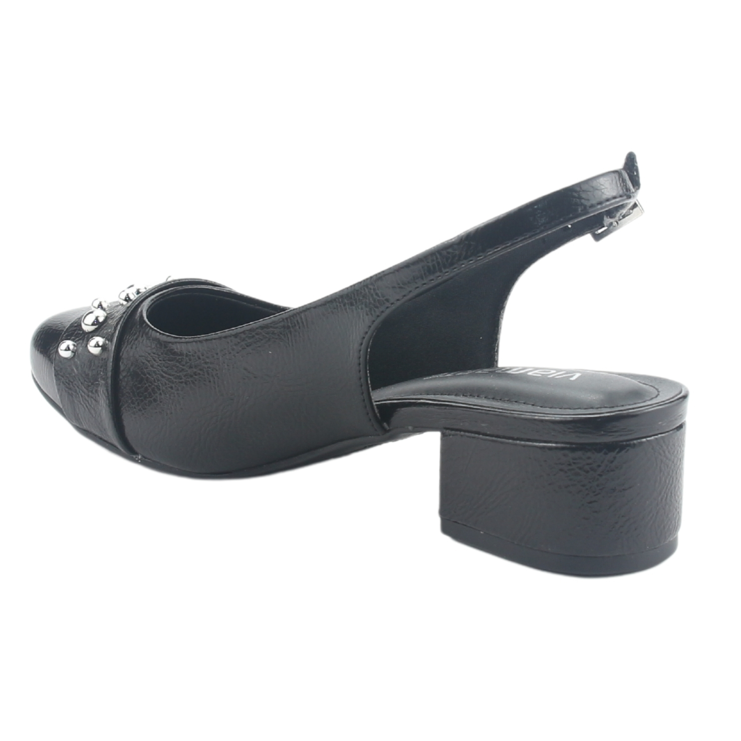 ZAPATO VIA MARTE MUJER 070-008-01 NEGRO CASUAL - 4