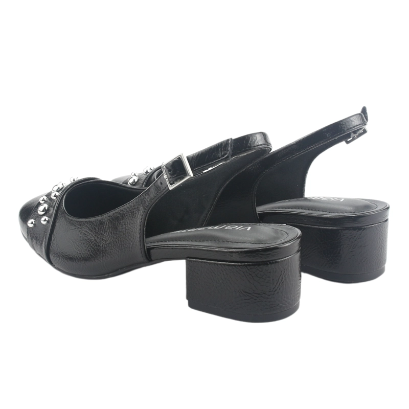ZAPATO VIA MARTE MUJER 070-008-01 NEGRO CASUAL - 6