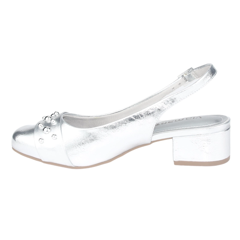 ZAPATO VIA MARTE MUJER 070-008-01 PLATEADO CASUAL - 2