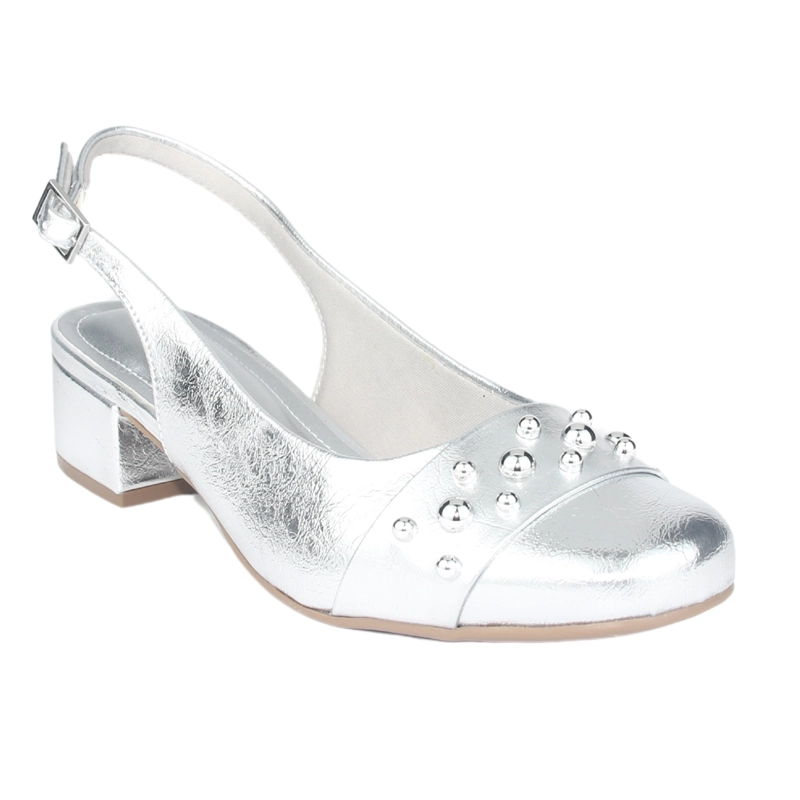 ZAPATO VIA MARTE MUJER 070-008-01 PLATEADO CASUAL - 3