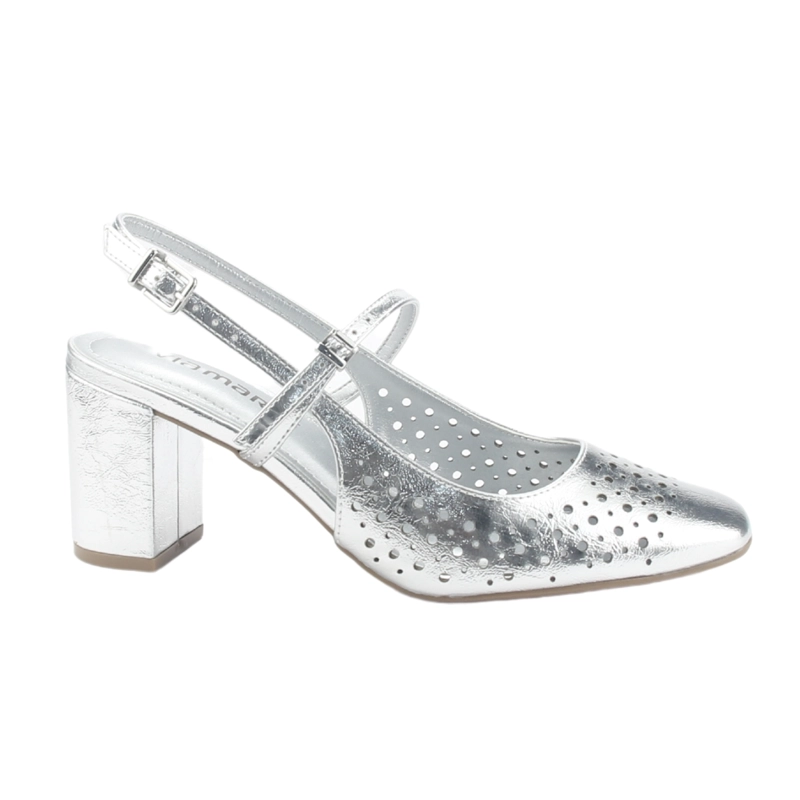 ZAPATO VIA MARTE MUJER 153-007-01 PLATEADO CASUAL - 1