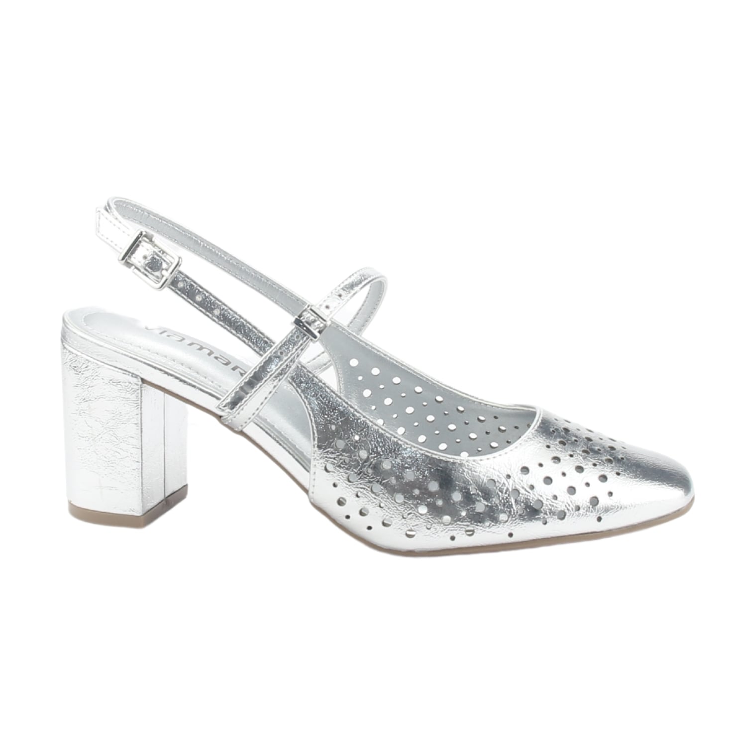 ZAPATO VIA MARTE MUJER 153-007-01 PLATEADO CASUAL - 1