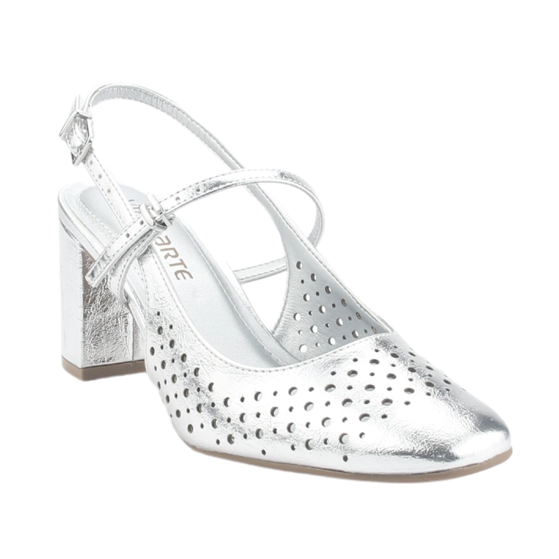 ZAPATO VIA MARTE MUJER 153-007-01 PLATEADO CASUAL - 3