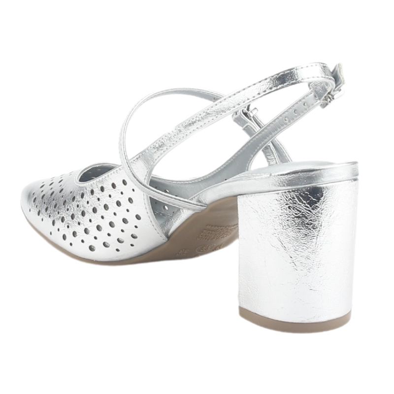 ZAPATO VIA MARTE MUJER 153-007-01 PLATEADO CASUAL - 4
