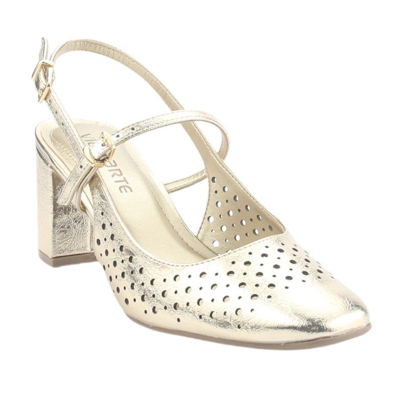 ZAPATO VIA MARTE MUJER 153-007-01 DORADO CASUAL - 3