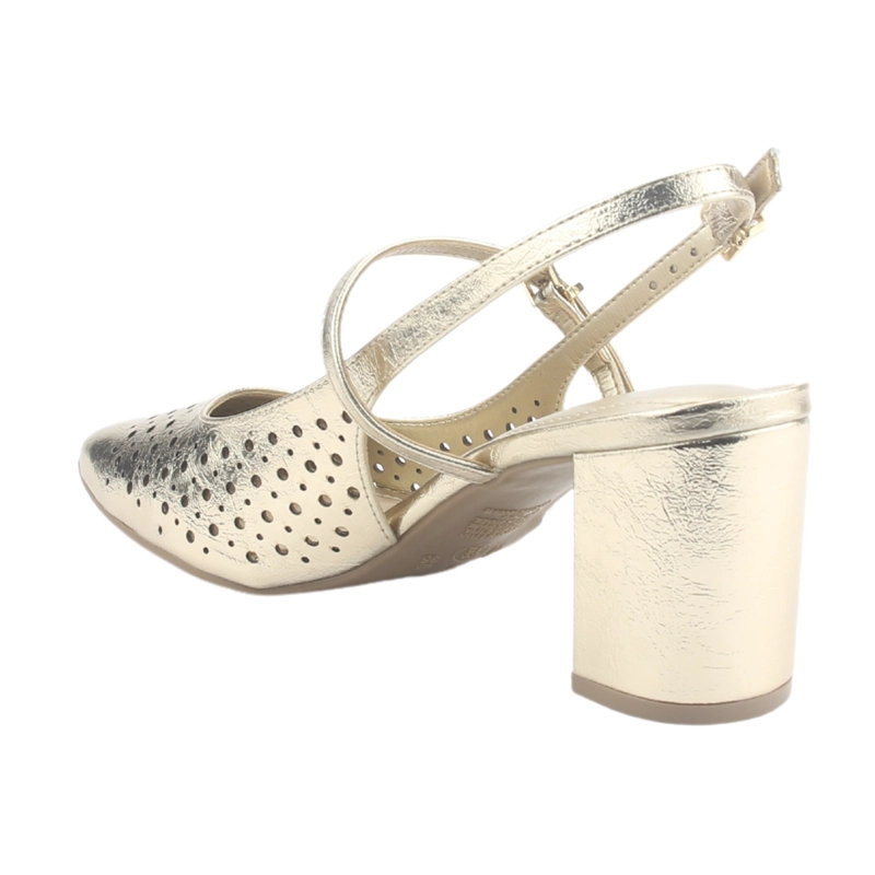 ZAPATO VIA MARTE MUJER 153-007-01 DORADO CASUAL - 4