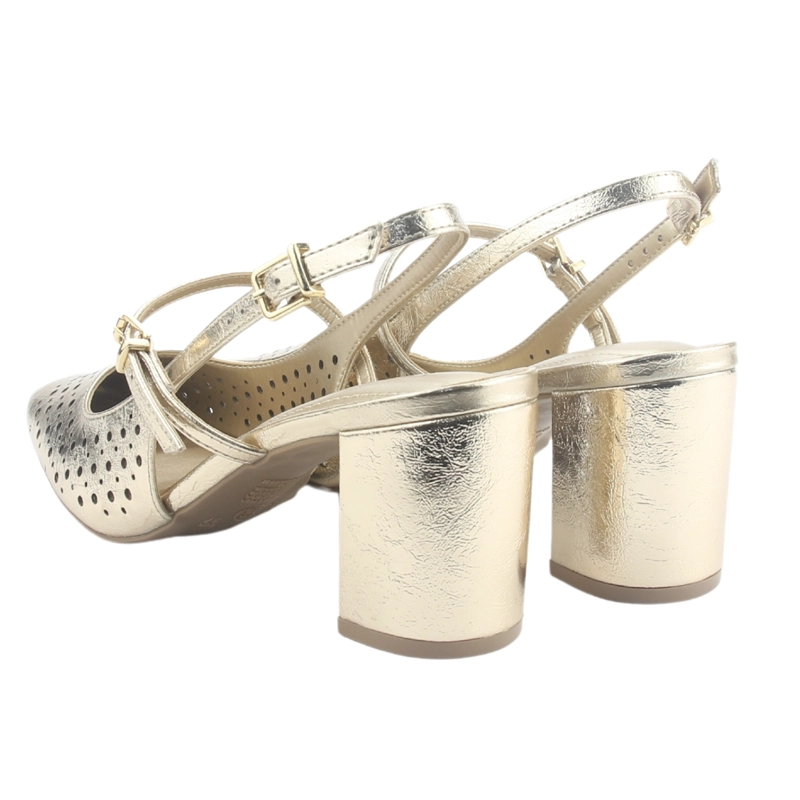 ZAPATO VIA MARTE MUJER 153-007-01 DORADO CASUAL - 6