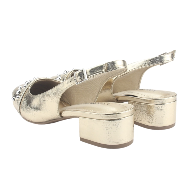 ZAPATO VIA MARTE MUJER 070-008-01 DORADO CASUAL - 6