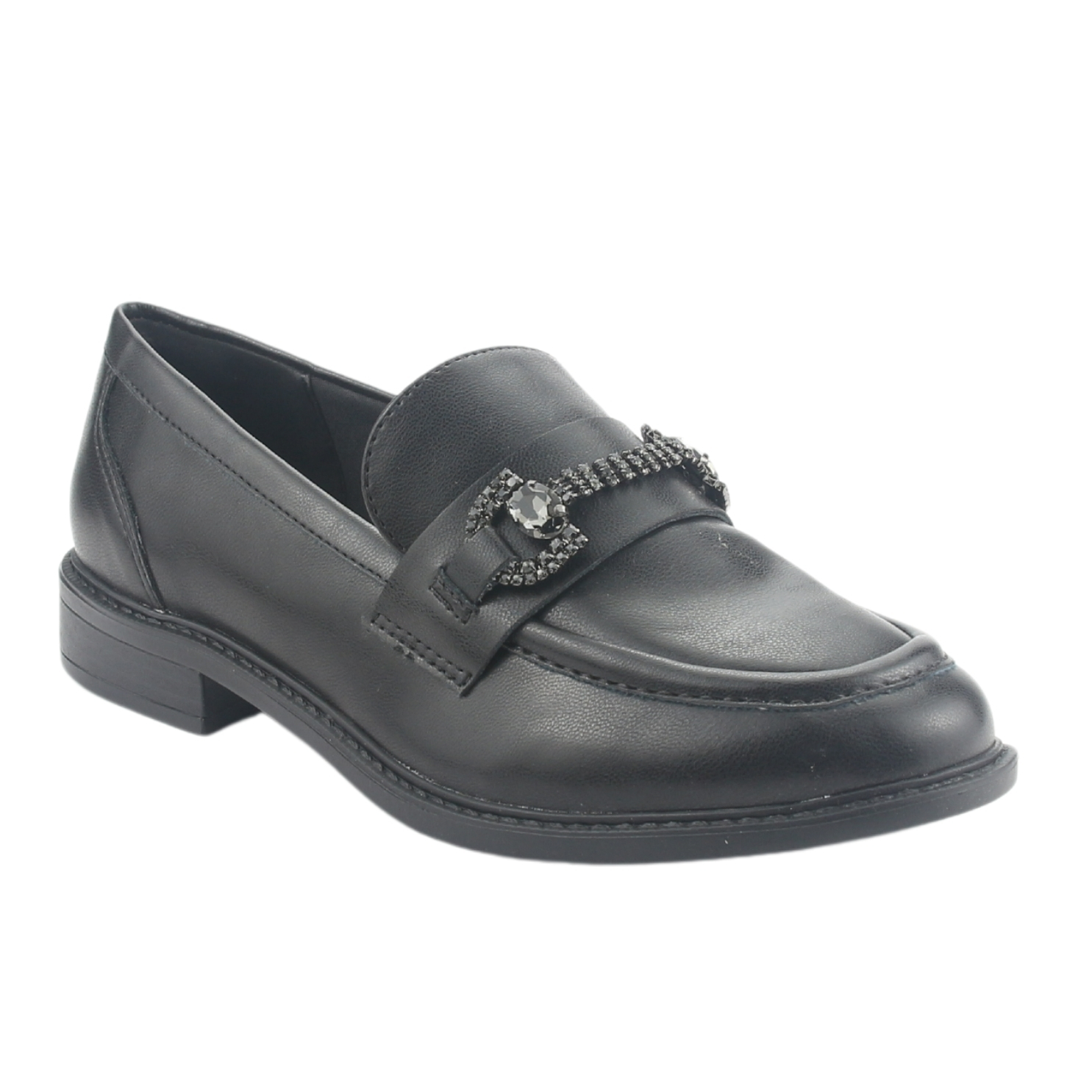 MOCASIN VIA MARTE MUJER 077-004-01 NEGRO CASUAL - 3