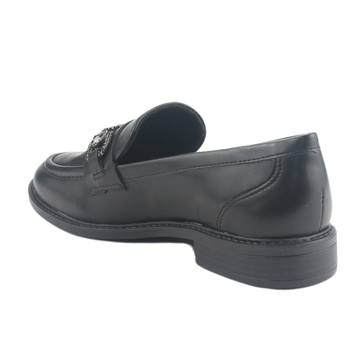 MOCASIN VIA MARTE MUJER 077-004-01 NEGRO CASUAL - 4