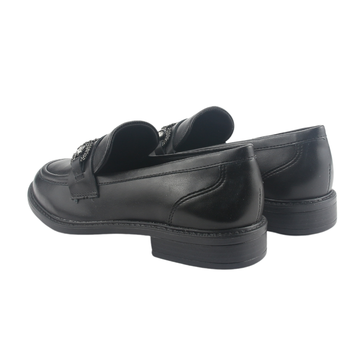MOCASIN VIA MARTE MUJER 077-004-01 NEGRO CASUAL - 6