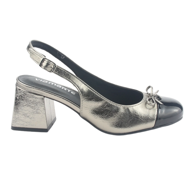 ZAPATO VIA MARTE MUJER 067-001-01 DORADO CASUAL - 2