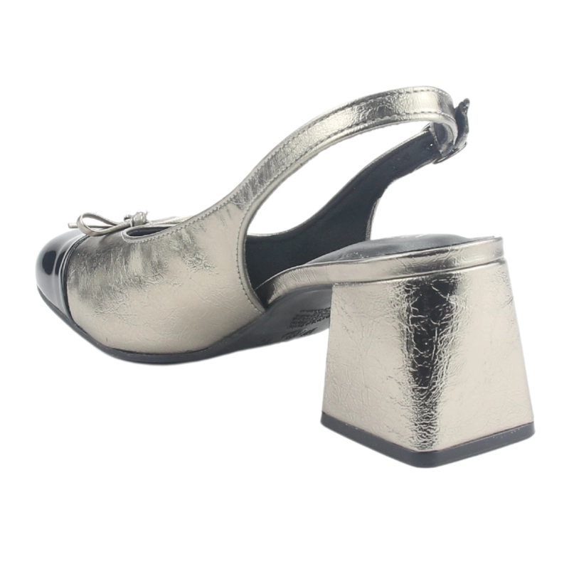 ZAPATO VIA MARTE MUJER 067-001-01 DORADO CASUAL - 7