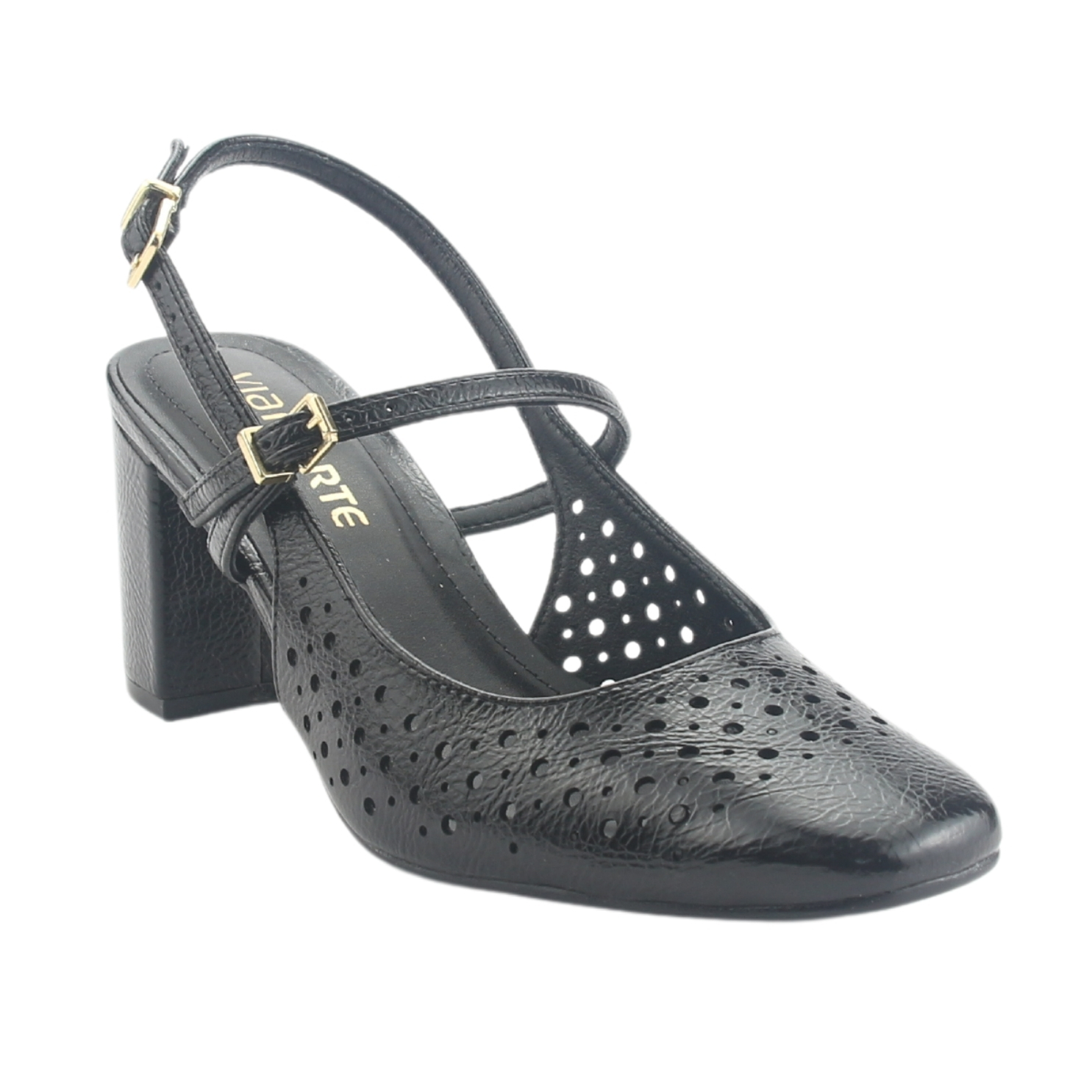 ZAPATO VIA MARTE MUJER 153-007-01 NEGRO CASUAL - 3