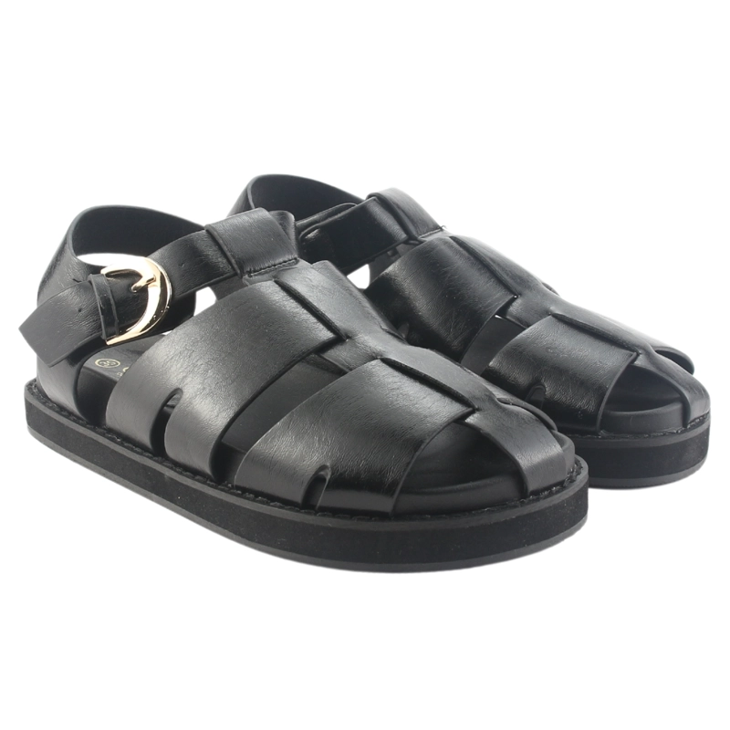 SANDALIA CHALADA MUJER VIVA-11 NEGRO CASUAL - 5