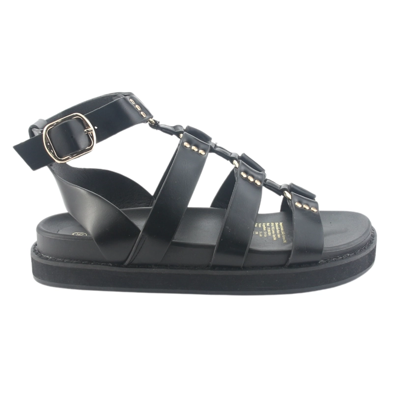SANDALIA CHALADA MUJER VIVA-10 NEGRO CASUAL - 1