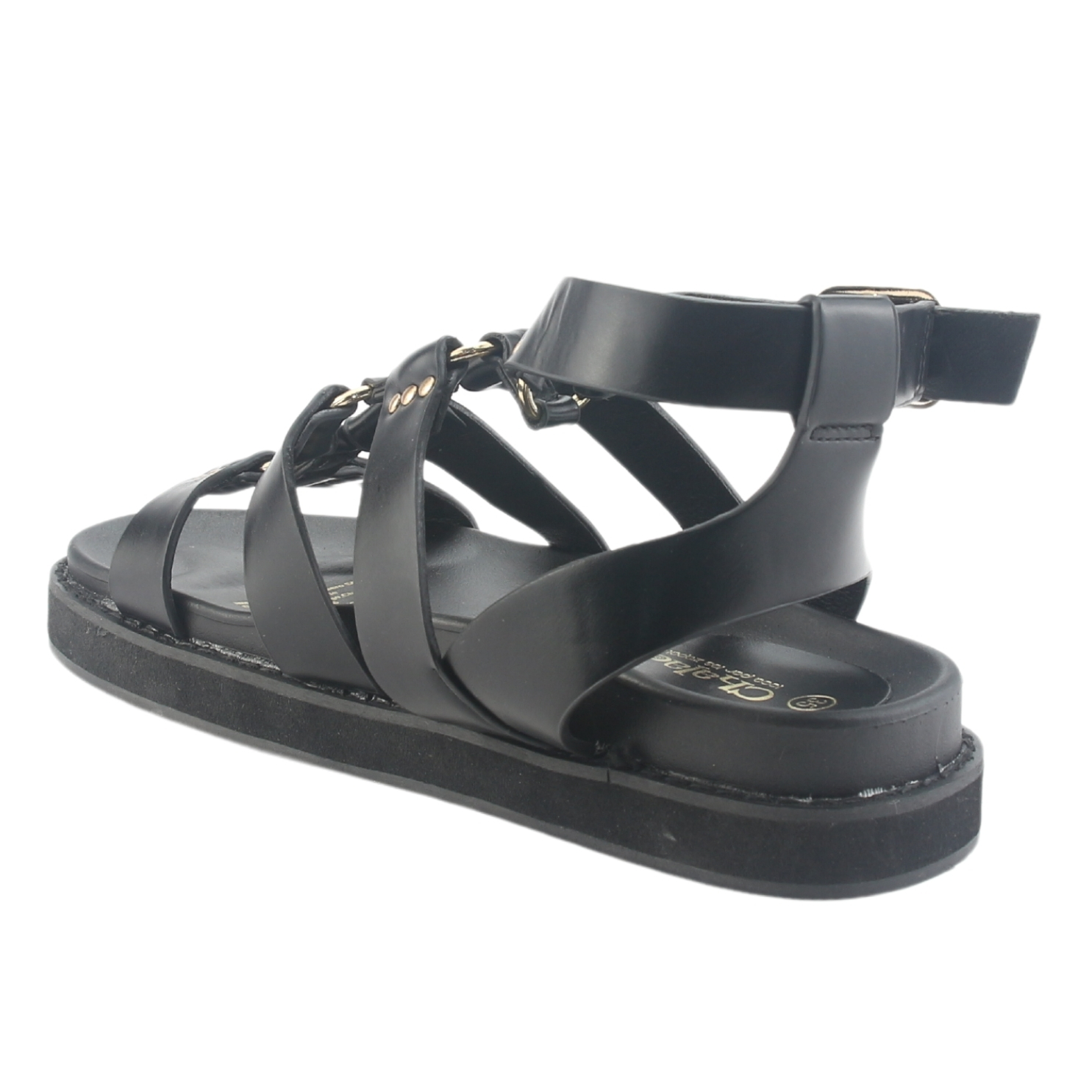 SANDALIA CHALADA MUJER VIVA-10 NEGRO CASUAL - 4