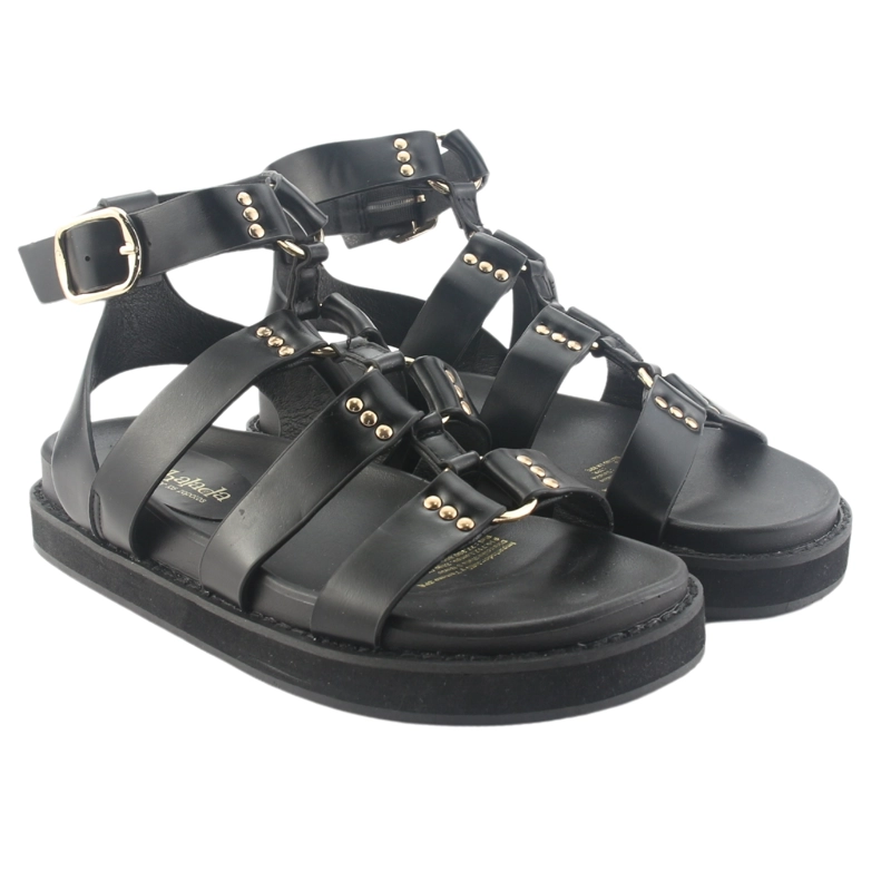 SANDALIA CHALADA MUJER VIVA-10 NEGRO CASUAL - 5