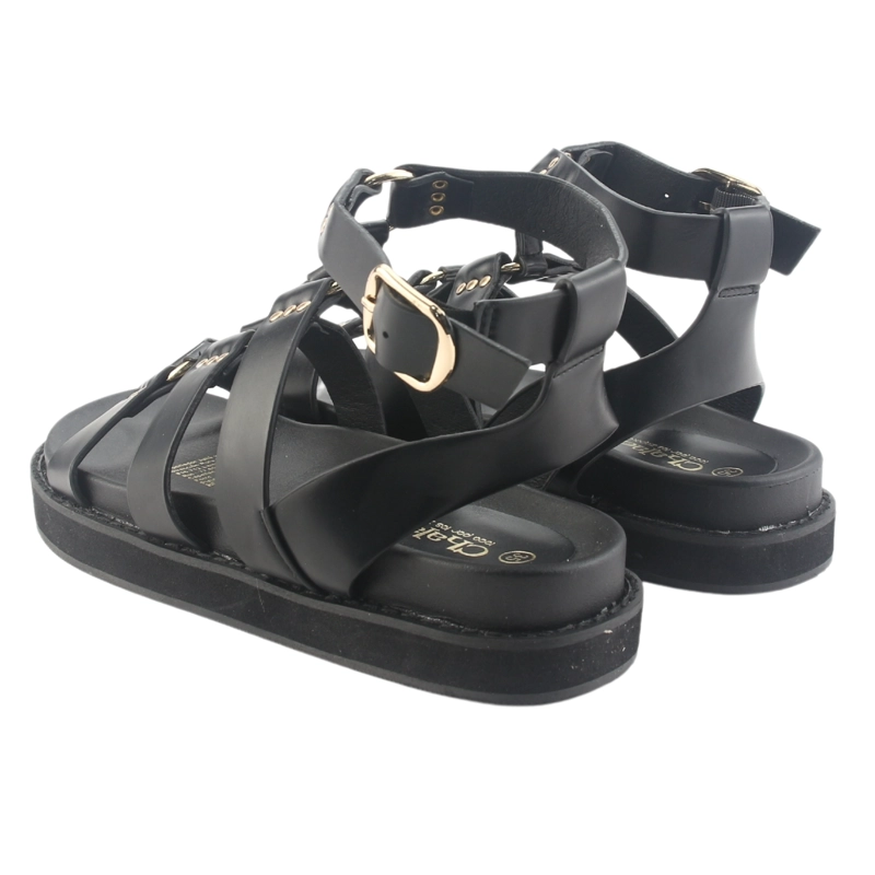 SANDALIA CHALADA MUJER VIVA-10 NEGRO CASUAL - 6