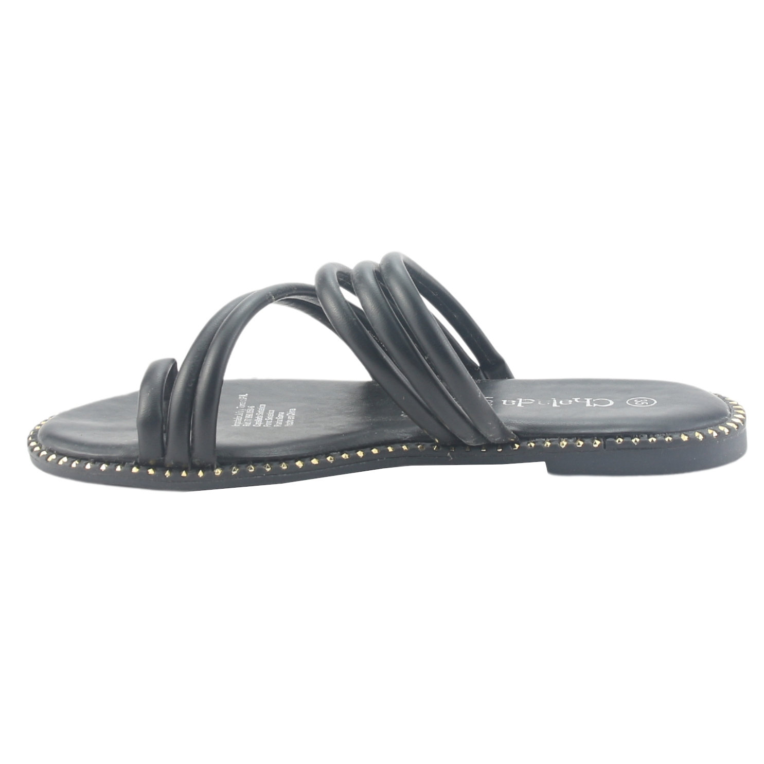 SANDALIA CHALADA MUJER AMALFI-1 NEGRO CASUAL - 2
