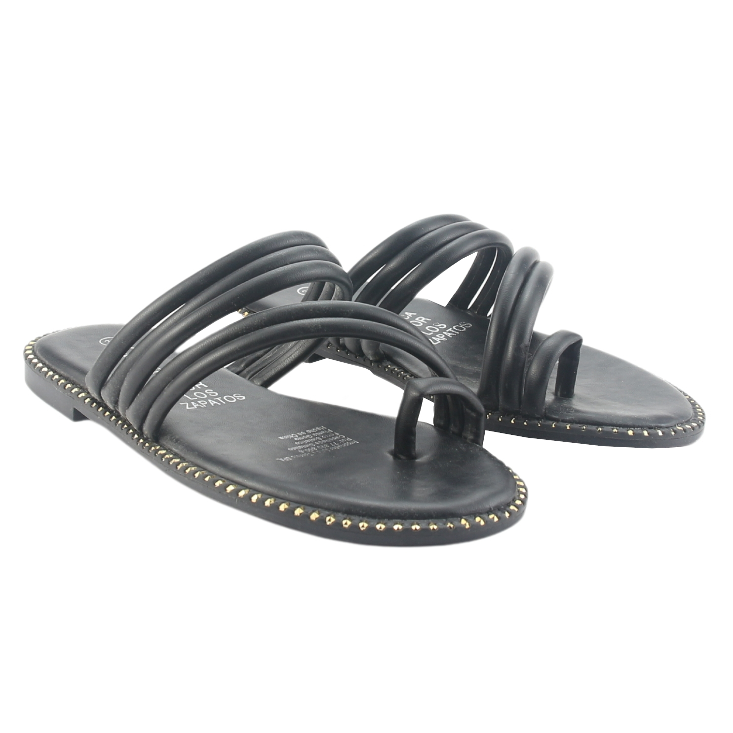 SANDALIA CHALADA MUJER AMALFI-1 NEGRO CASUAL - 4