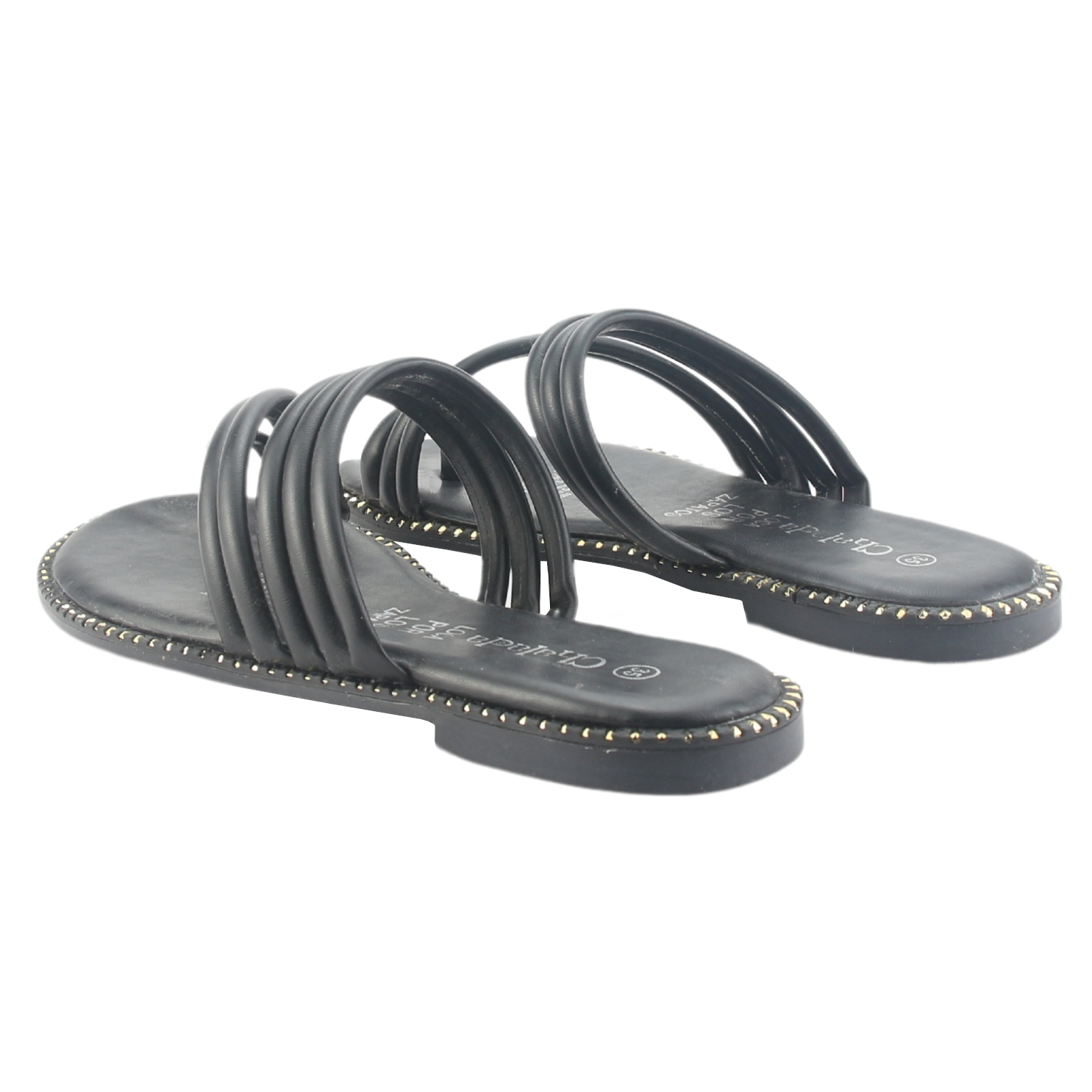 SANDALIA CHALADA MUJER AMALFI-1 NEGRO CASUAL - 5