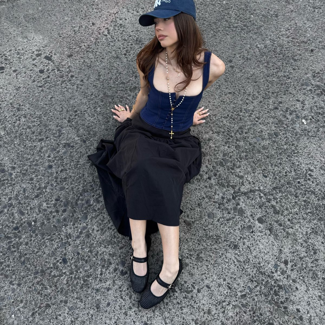 BALLERINA CHALADA MUJER MIU-6 NEGRO CASUAL - 4