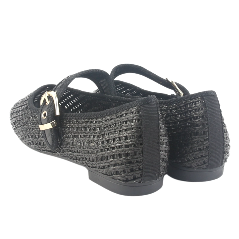 BALLERINA CHALADA MUJER MIU-6 NEGRO CASUAL - 7