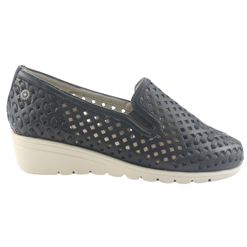 ZAPATO DE CUERO CHALADA MUJER CROSE-1 NEGRO CASUAL - 1