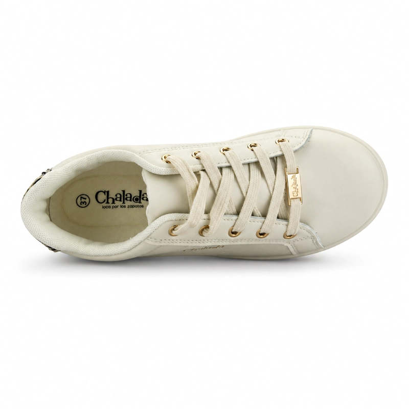 ZAPATILLA BEIGE MUJER URBANO CHALADA MEMPHI - 5