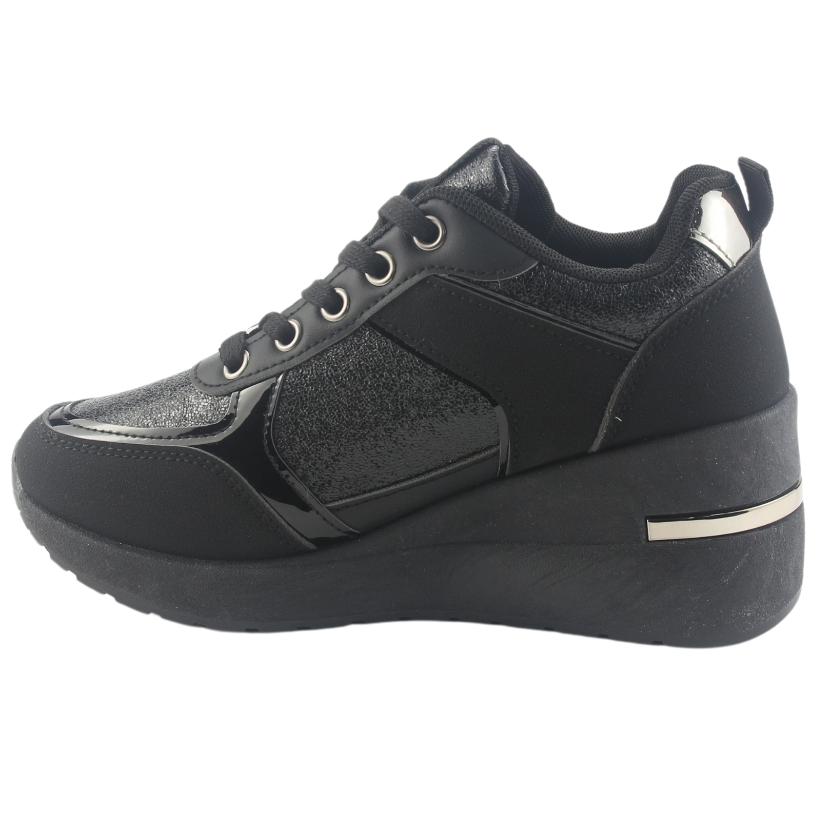 ZAPATILLA CHALADA MUJER BOLKI-2 NEGRO URBANO - 2
