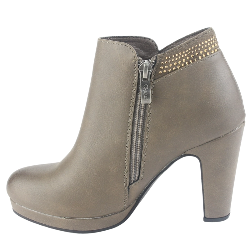 BOTIN CHALADA MUJER BAMBINA-21 TAUPE CASUAL - 2
