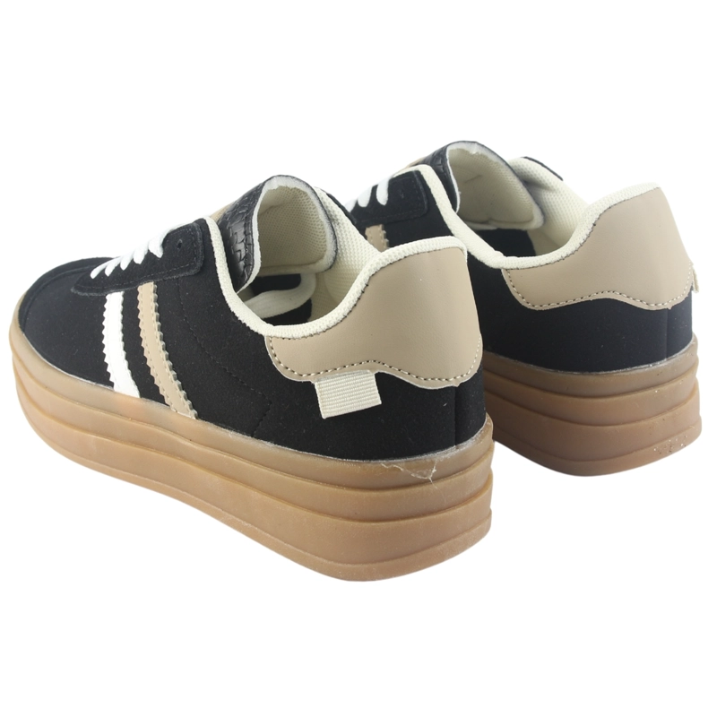 ZAPATILLA CHALADA MUJER ANDY-12 NEGRO URBANO - 6