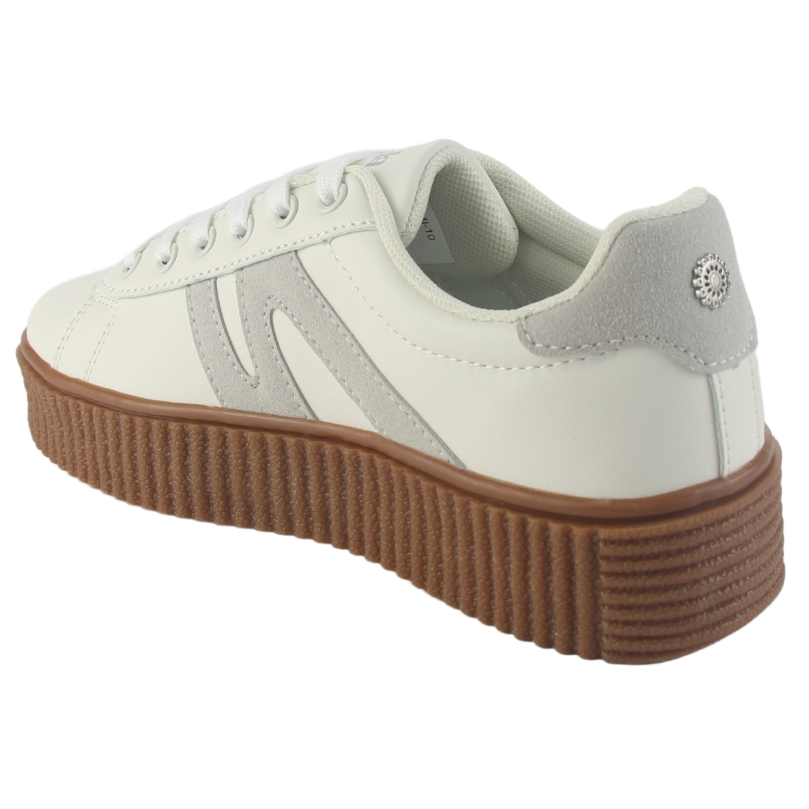 ZAPATILLA CHALADA MUJER FLUMI-10 BEIGE URBANO - 4