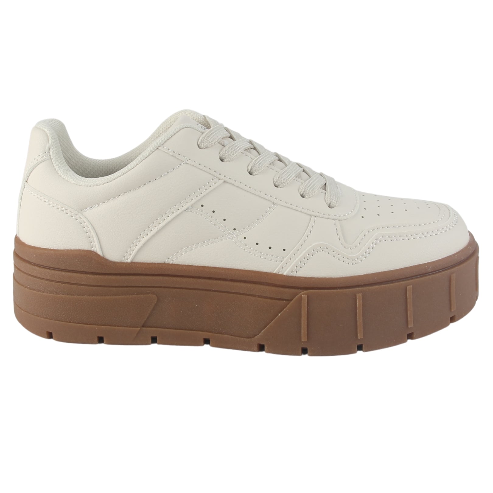 ZAPATILLA CHALADA MUJER TROYA-4 BEIGE URBANO - 1