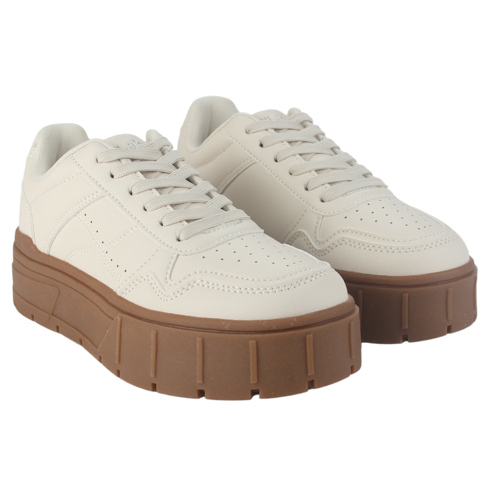 ZAPATILLA CHALADA MUJER TROYA-4 BEIGE URBANO - 5