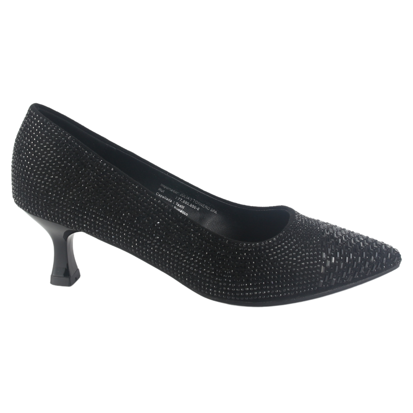 ZAPATO CHALADA MUJER REBI-3 NEGRO CASUAL - 1