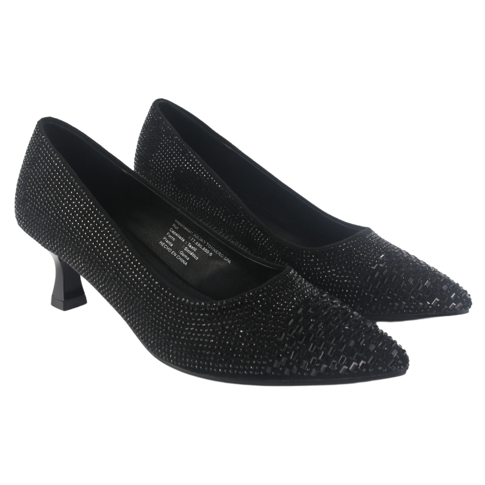 ZAPATO CHALADA MUJER REBI-3 NEGRO CASUAL - 5
