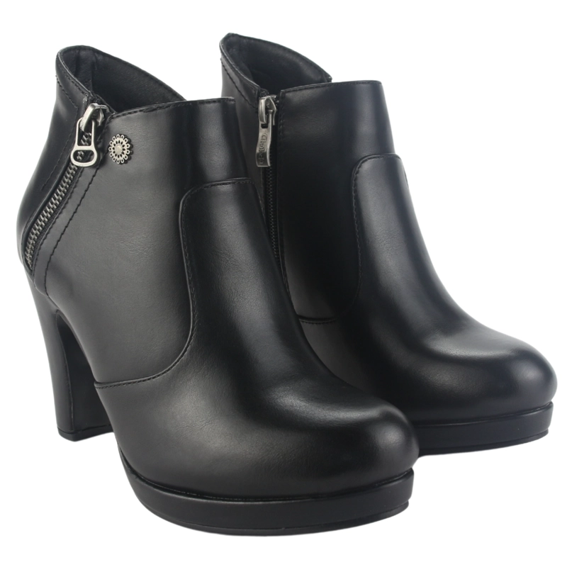 BOTIN CHALADA MUJER BAMBINA-3 NEGRO CASUAL - 5