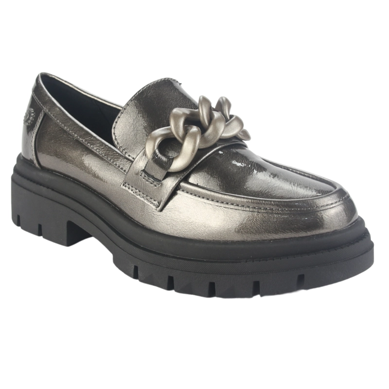 MOCASIN CHALADA MUJER SELINA-5 PLATEADO CASUAL - 3