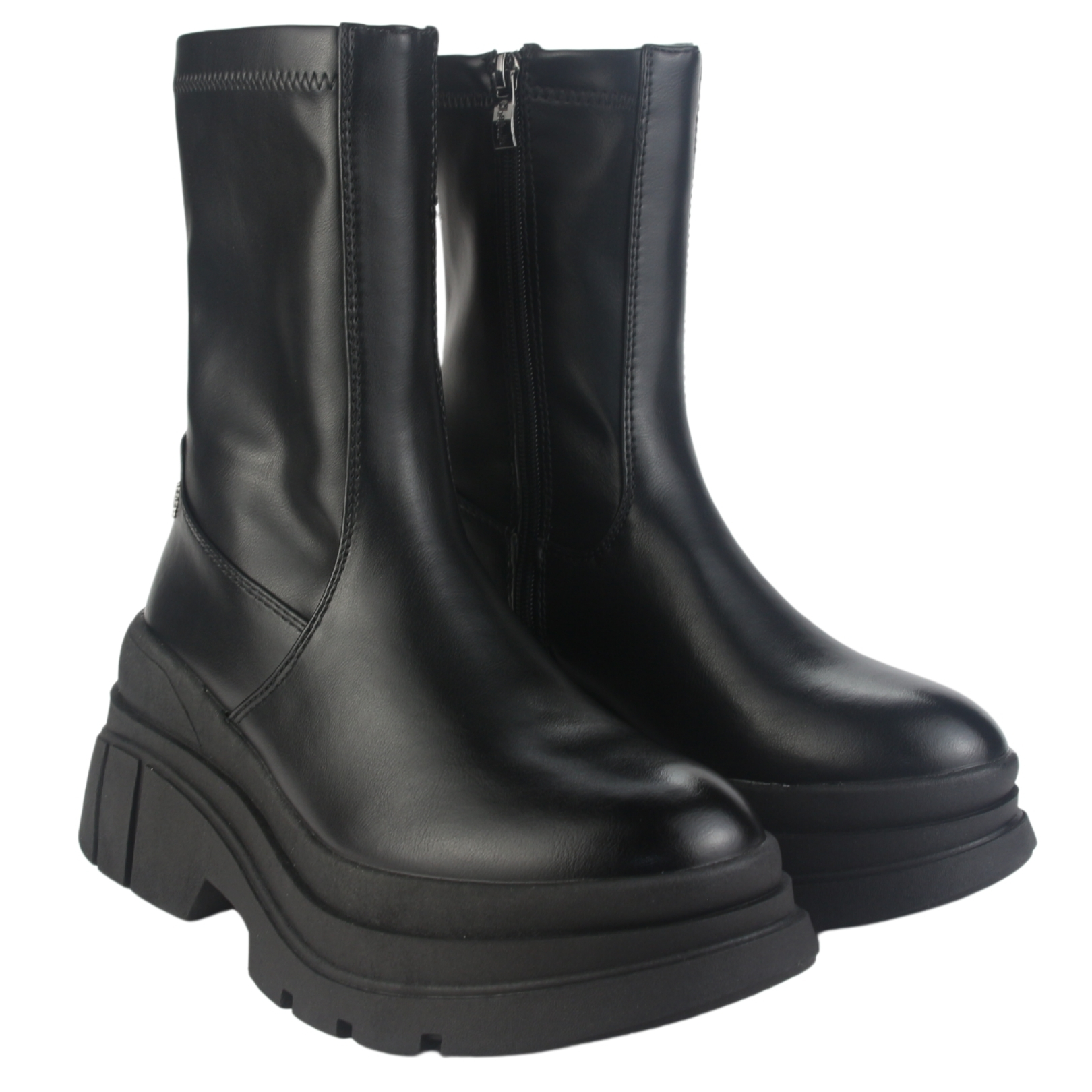 BOTIN CHALADA MUJER NATIRUS-1 NEGRO CASUAL - 5