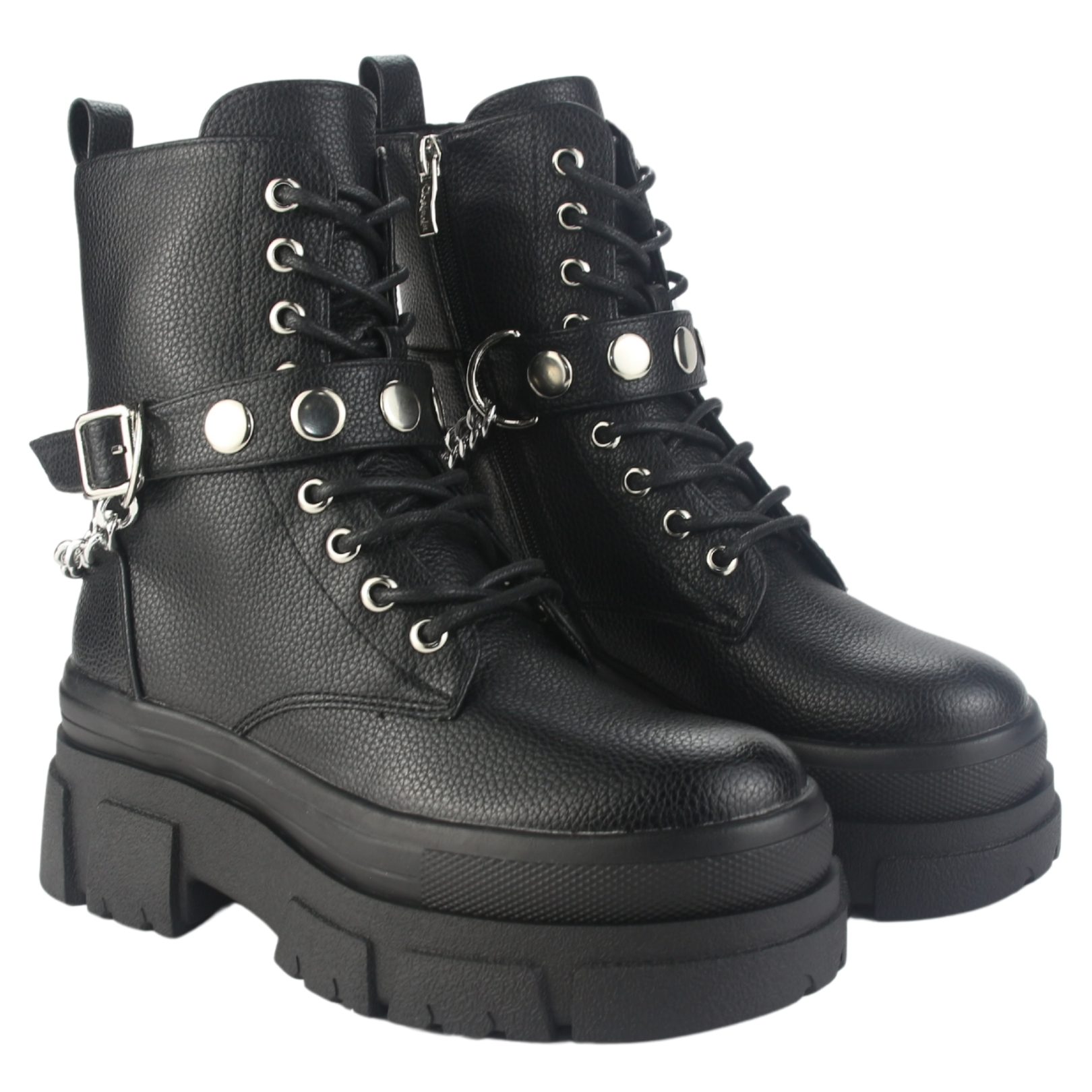 BOTIN CHALADA MUJER FLEY-3 NEGRO CASUAL - 5