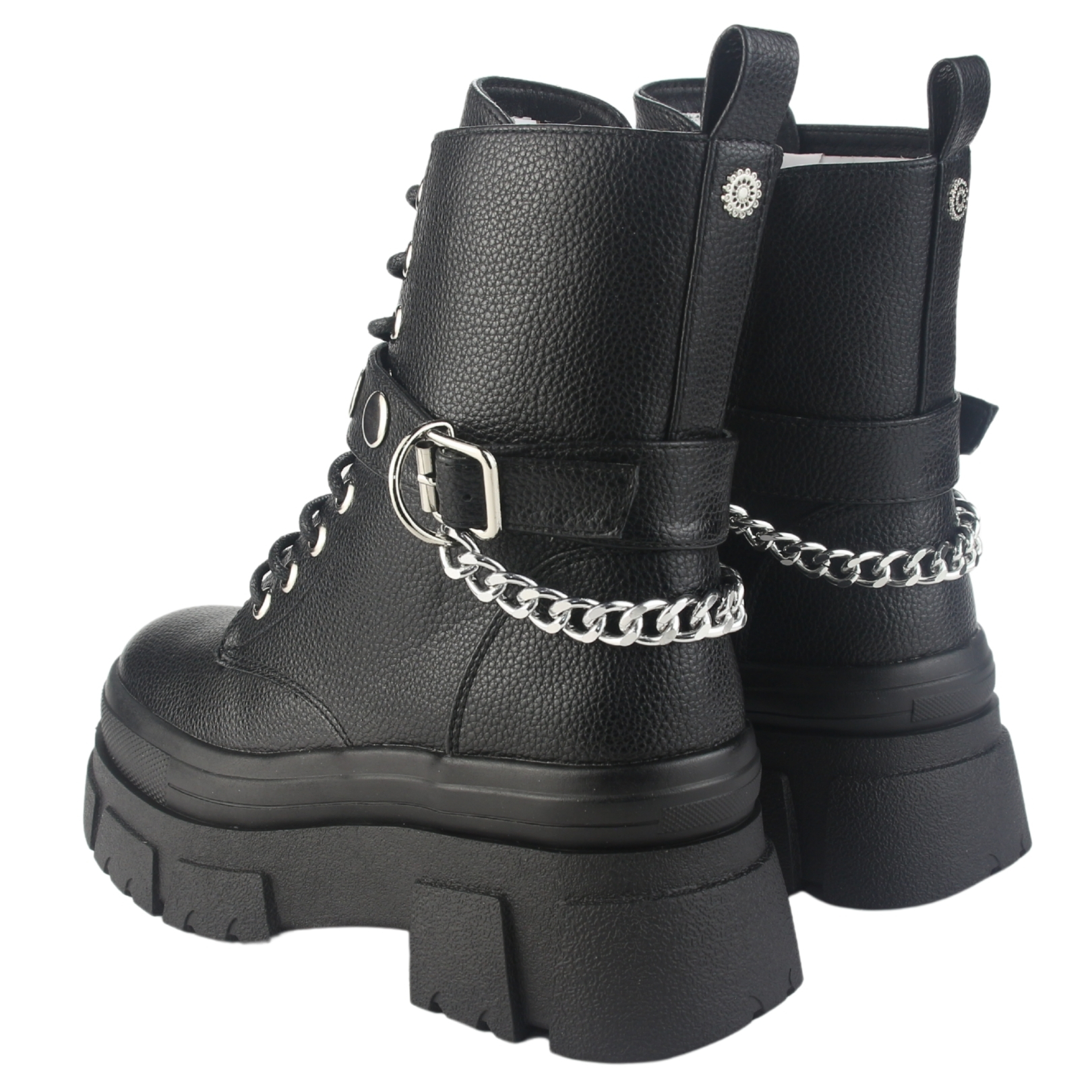 BOTIN CHALADA MUJER FLEY-3 NEGRO CASUAL - 6