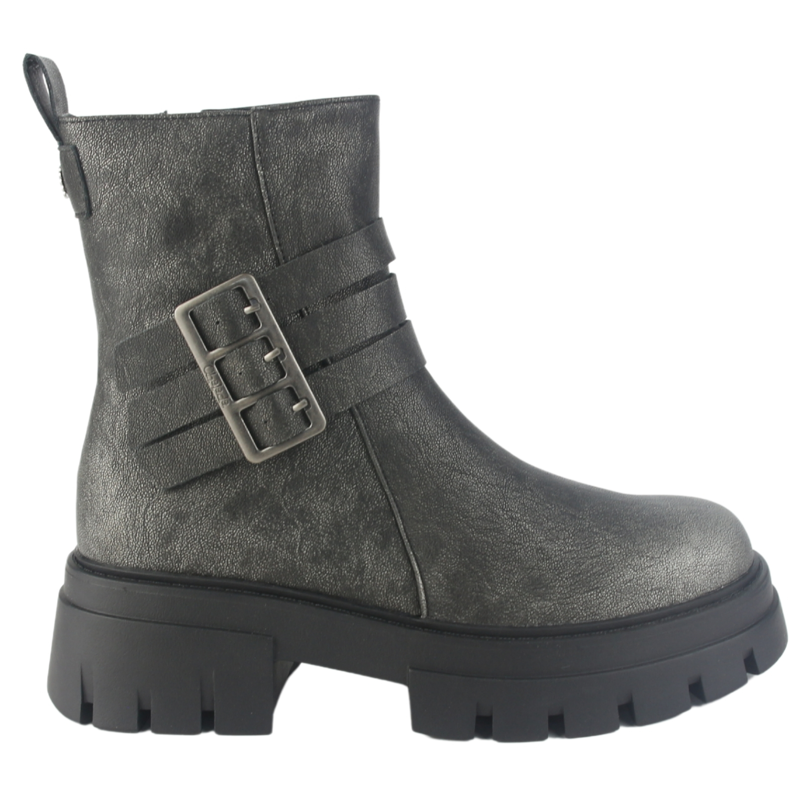 BOTIN CHALADA MUJER RUSTNEW-1 PLATEADO CASUAL - 1