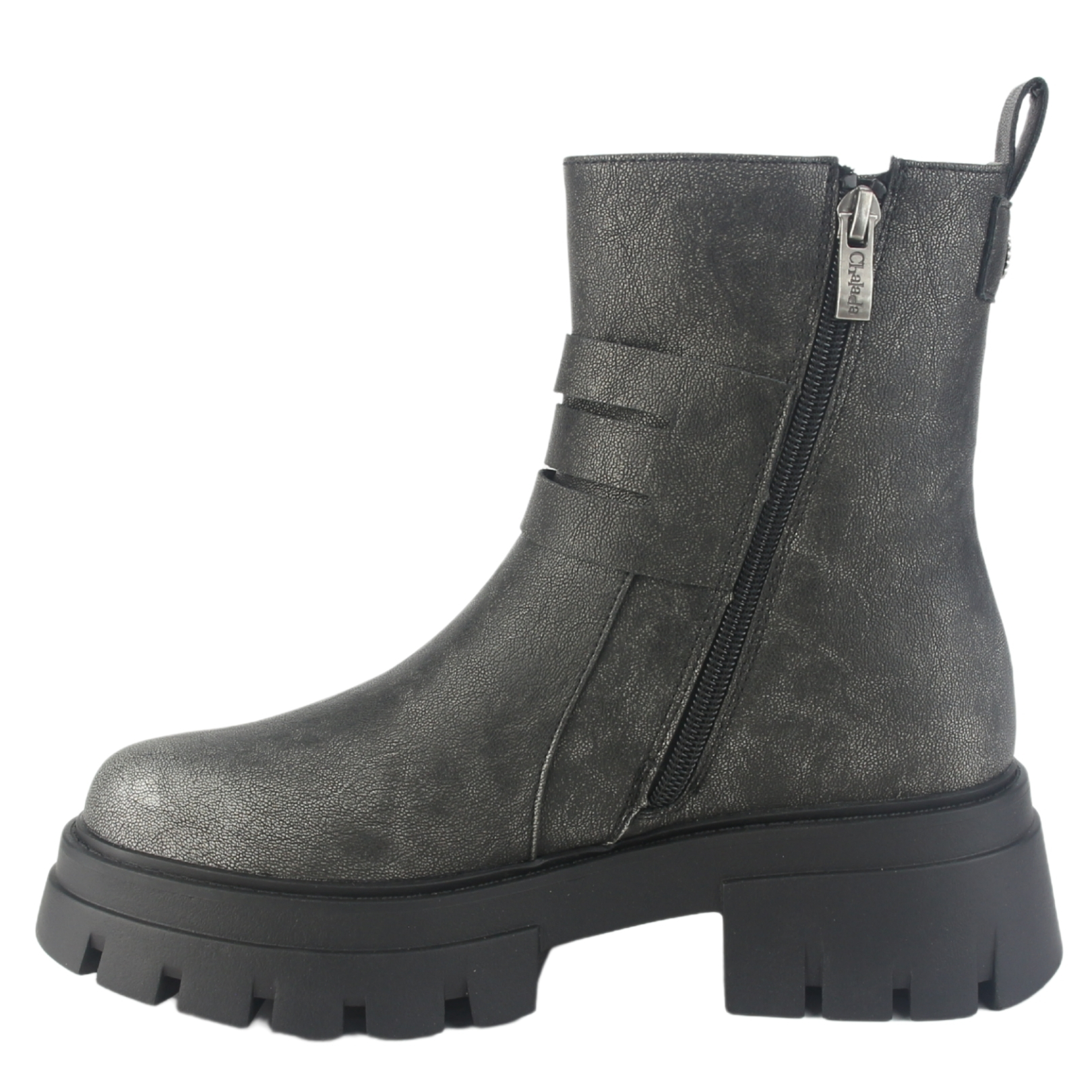 BOTIN CHALADA MUJER RUSTNEW-1 PLATEADO CASUAL - 2