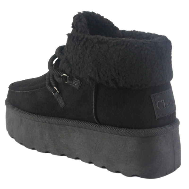 BOTIN CHALADA MUJER PINGUIH-4 NEGRO CASUAL - 4