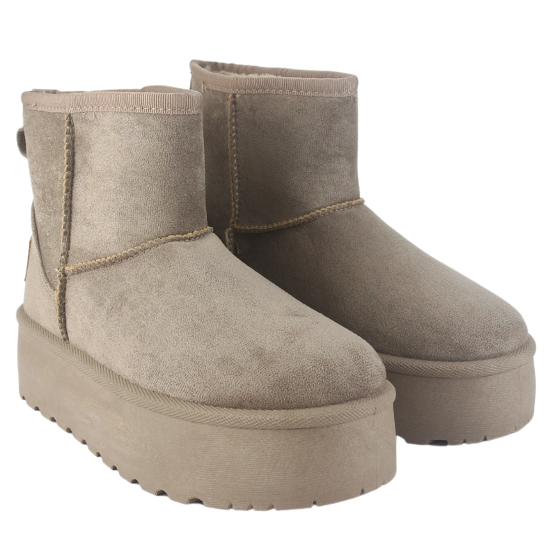 BOTIN CHALADA MUJER PINGUIH-2 TAUPE CASUAL - 9