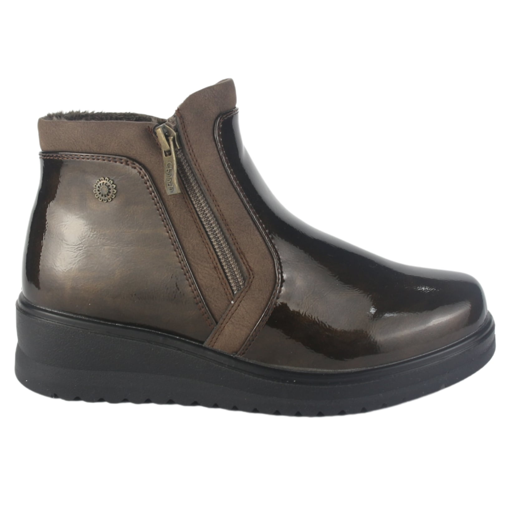 BOTIN CHALADA MUJER RAYO-3 CAFE  CASUAL - 1