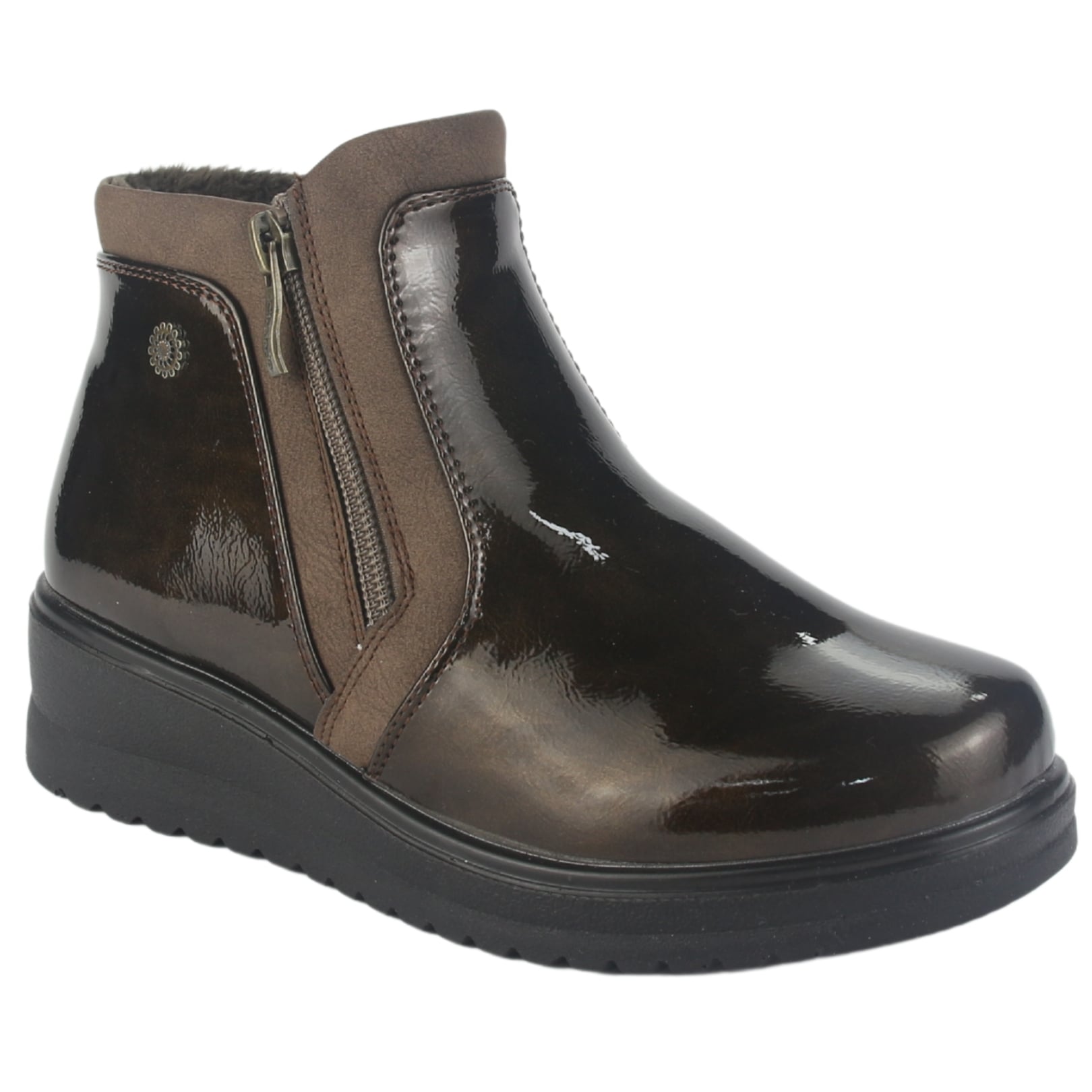 BOTIN CHALADA MUJER RAYO-3 CAFE  CASUAL - 3