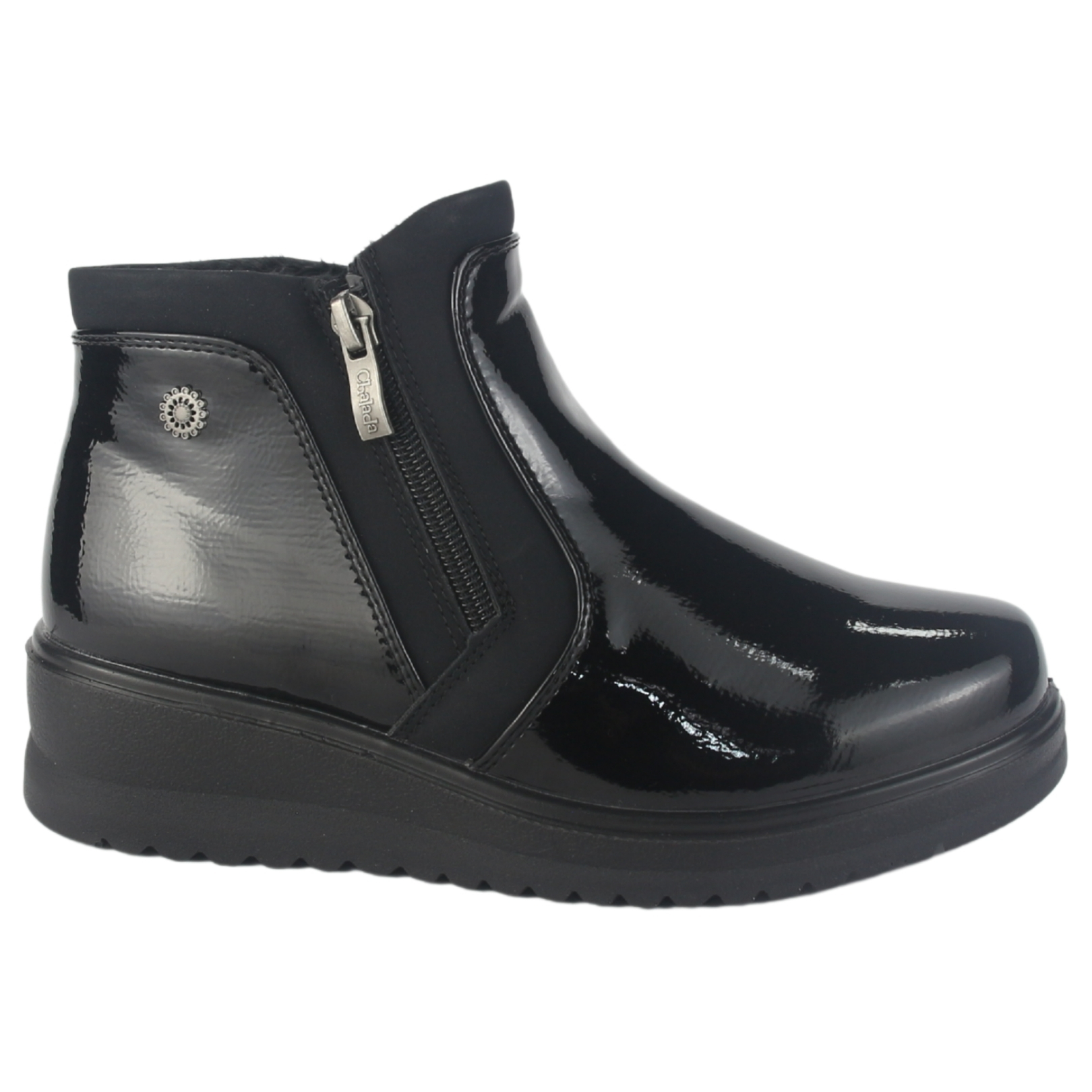 BOTIN CHALADA MUJER RAYO-3 NEGRO CASUAL - 1